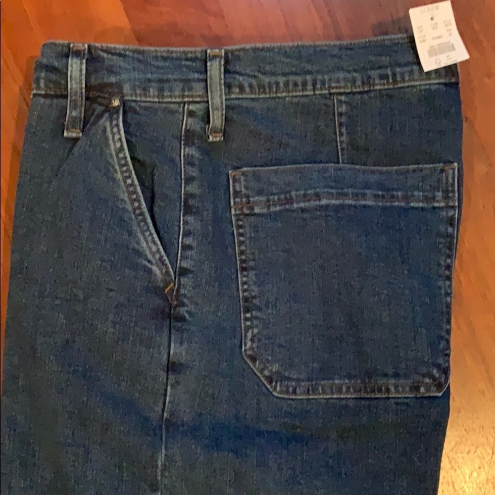 J Crew Wide Leg Cropped Jeans